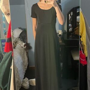 Elegant Black Choir/Chorus Maxi Dress